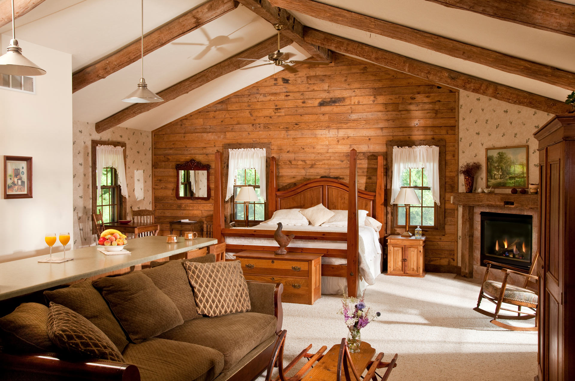 The Tamarack Cabin Enjoy A Cozy Winter Stay Chanticleer